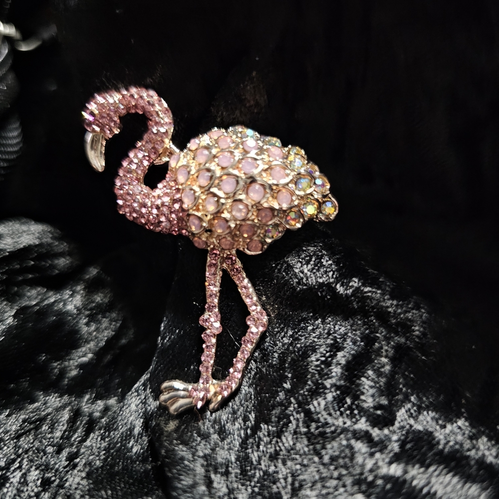 Pink Flamingo Brooch